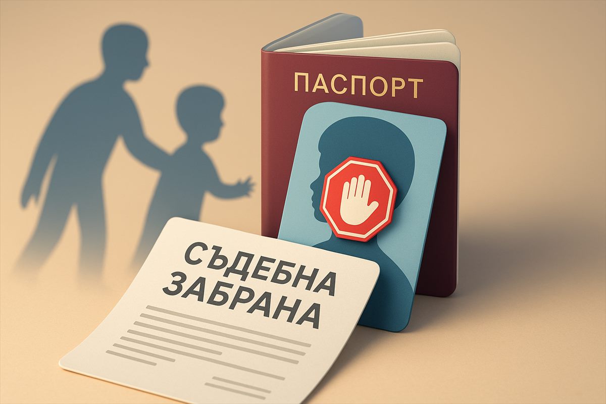 Налагане на съдебна забрана за извеждане на дете от България